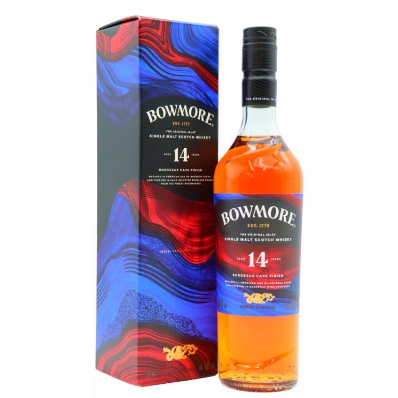 Bowmore Bordeaux Wine Finish 14 Year Old Single Malt Scotch Whisky | 700ML