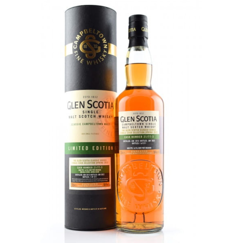 Glen Scotia 2015 (Bottled 2022) Ruby Port Hogshead (Proof 112.8) Scotch Whisky | 700ML