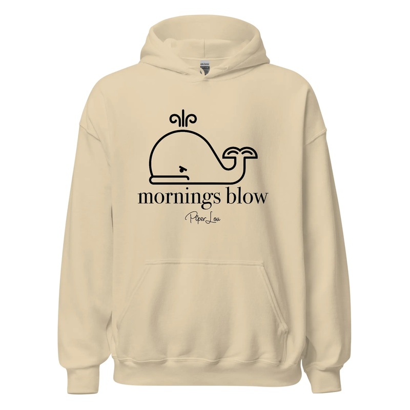 Mornings Blow - Graphic Hoodie White