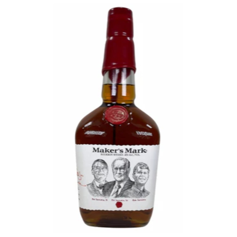 Makers Mark Family Edition Signed by Bill Samuels Jr & Sr Kentucky Straight Bourbon Whisky | 1L