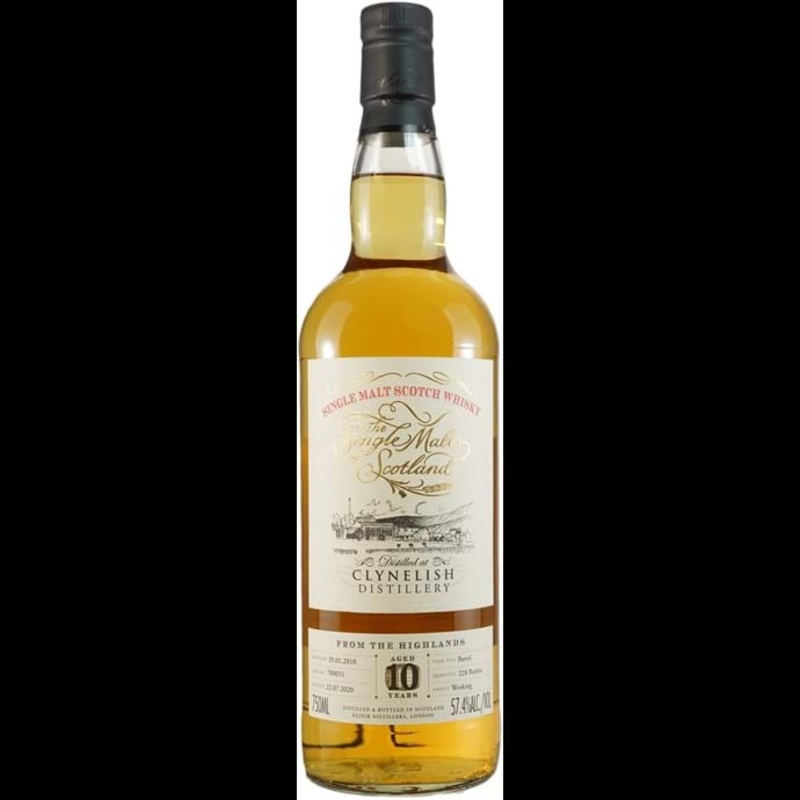 Single Malts of Scotland Clynelish 10 year Old Cask Strength 2010 Scotch Whiskey