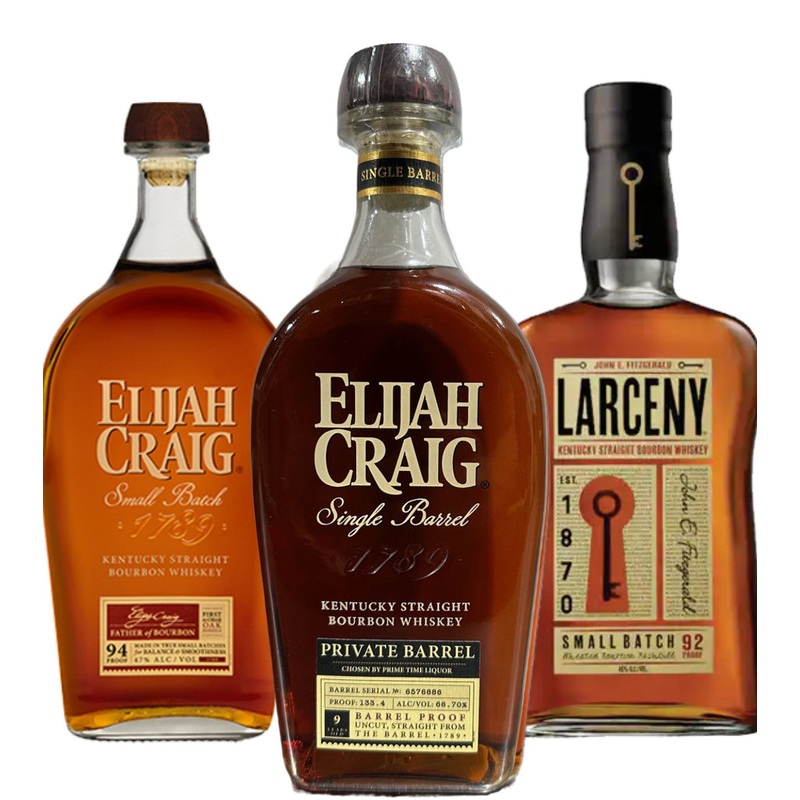 Elijah Craig 10 Year Barrel Proof Private Barrel selected by PrimeTimeLiquor.com bundle #2