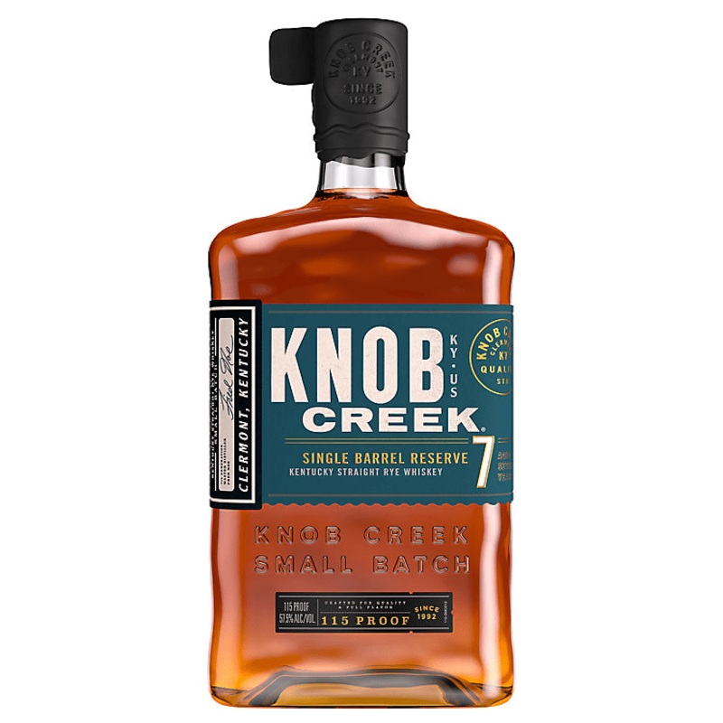 Knob Creek Straight Rye Whiskey Single Barrel Reserve 7 Yr 750ml