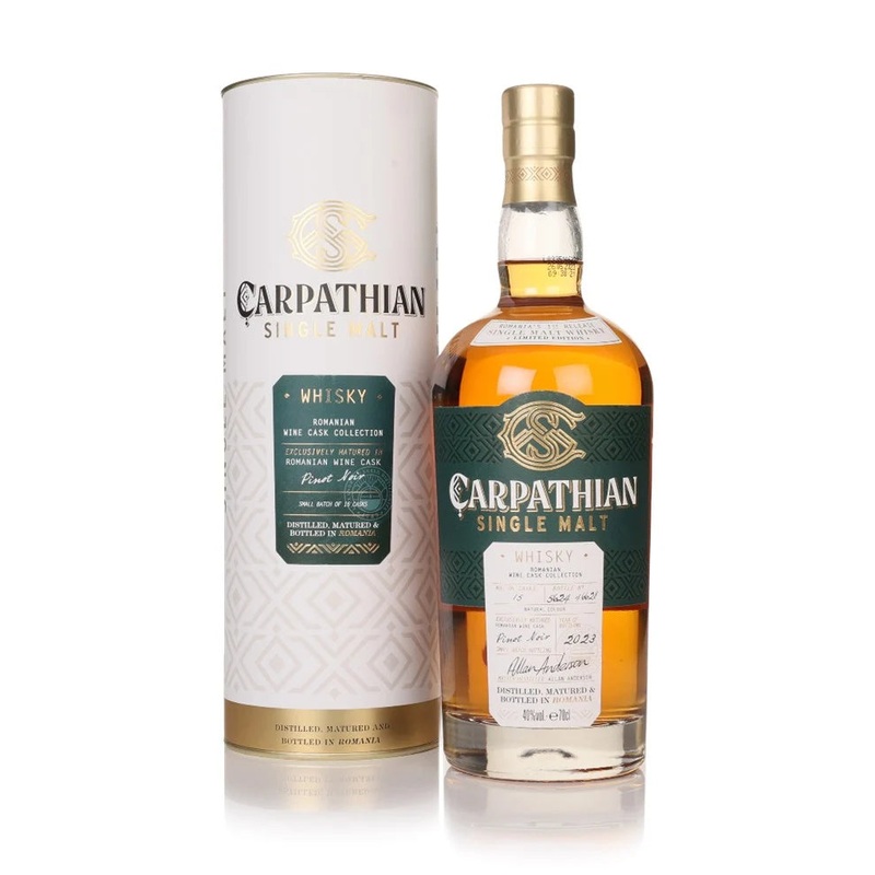 Carpathian Single Malt Pinot Noir Cask Finish Romanian Wine Cask Collection Whisky | 700ML
