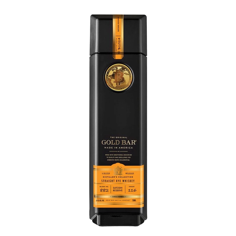 Gold Bar Bitcoin Satoshi Reserve Whiskey Limited Edition