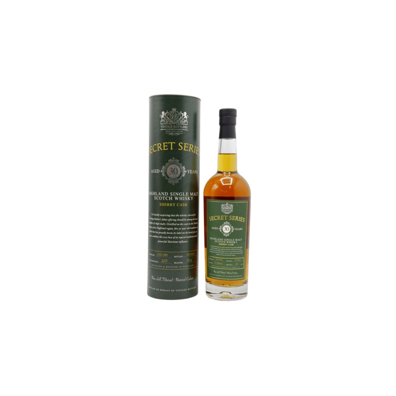 Undisclosed Highlands Vintage Bottlers The Secret Series No.1 1990 30 Year Old Whisky | 700ML
