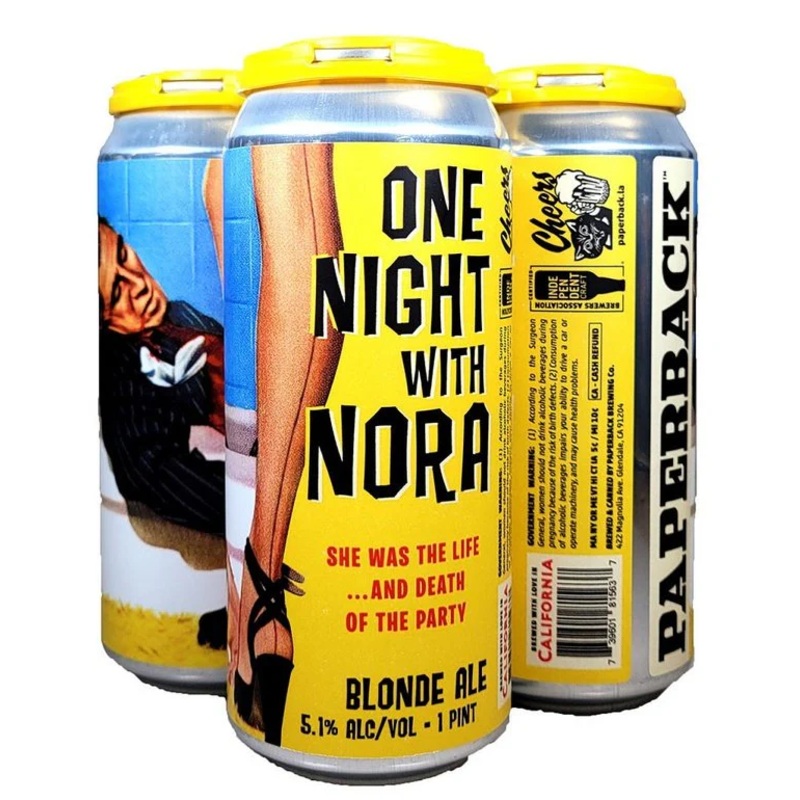 Paperback Brewing Co. One Night with Nora Blonde Ale Beer | (4)*473ML