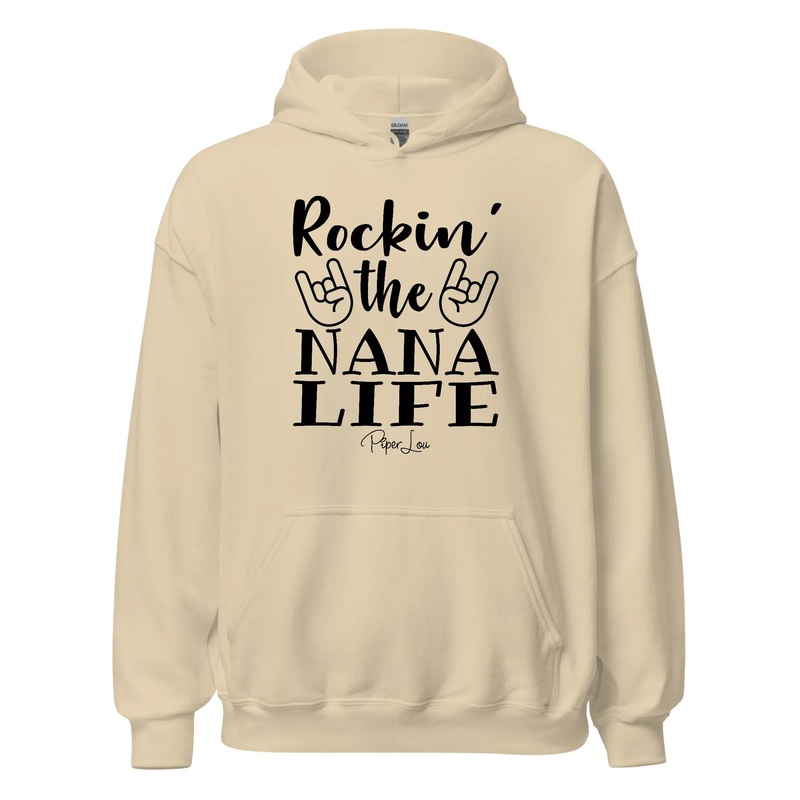 Rockin The Nana Life - Graphic Hoodie White