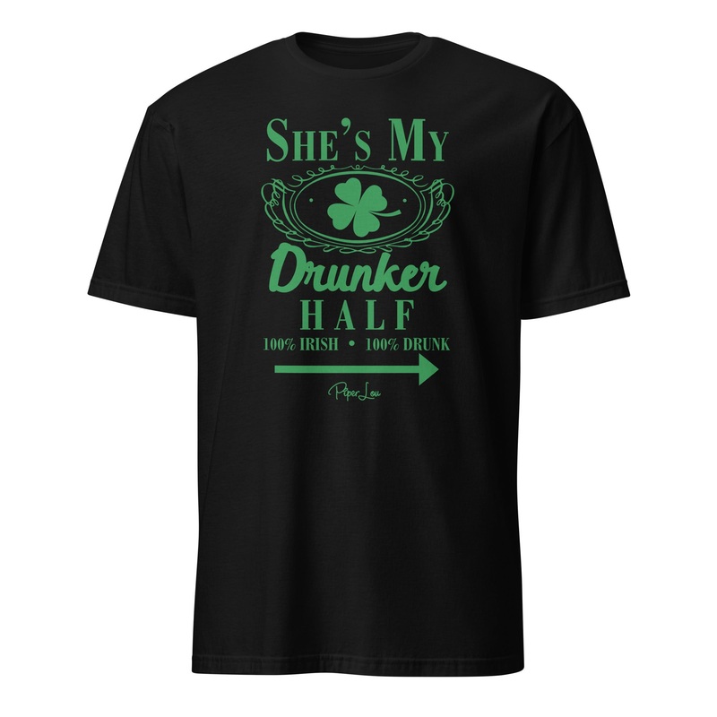 She's My Drunker Half Left Classic Tee White