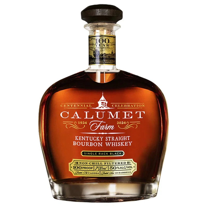 Calumet Farm Single Rack Black Centennial Kentucky Straight Bourbon Whiskey