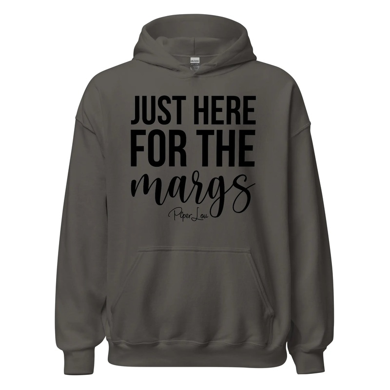 Just Here For THe Margs - Graphic Hoodie White