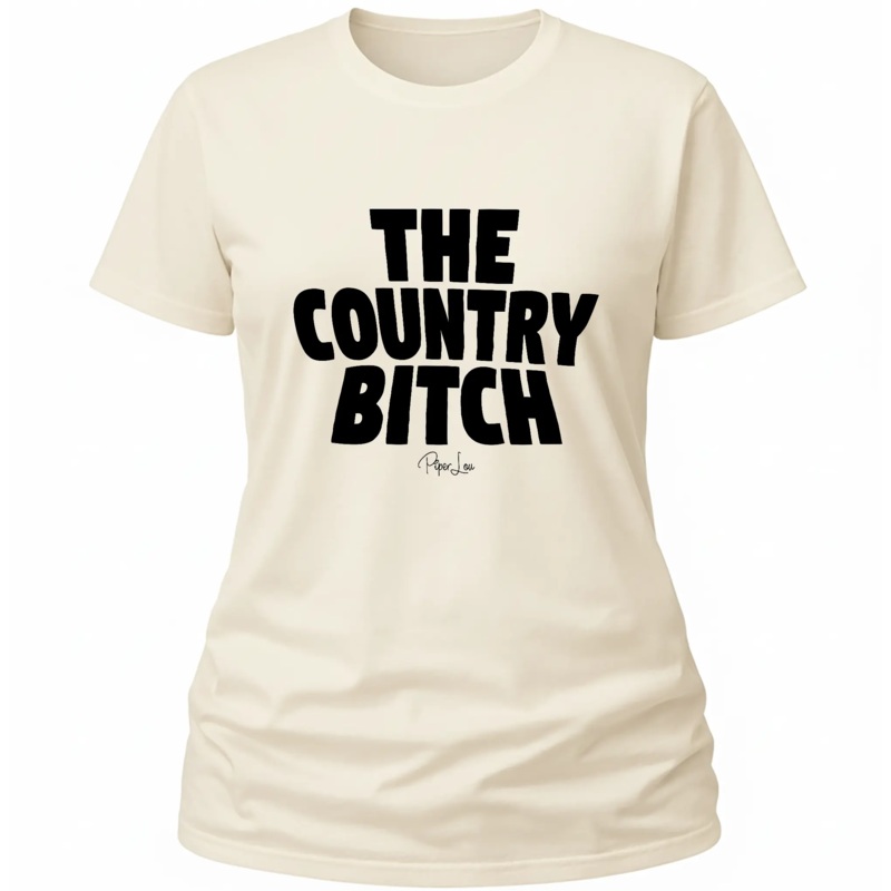 The Country Bitch - Classic Tee White