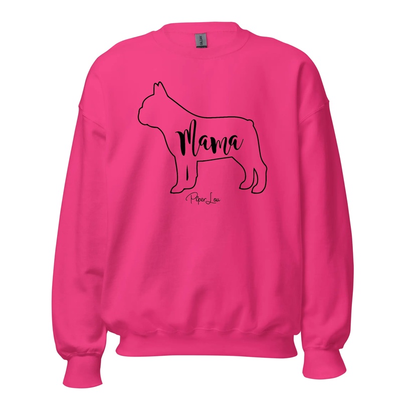French Bulldog Mama - Crewneck Sweatshirt White