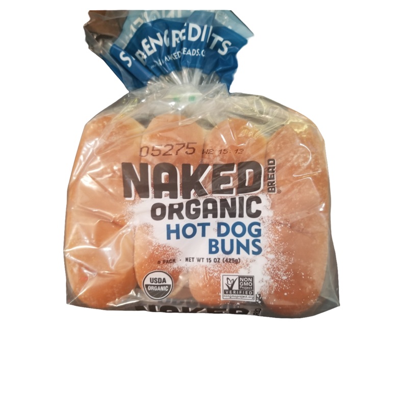 NAKED BREAD Organic Hot Dog Buns