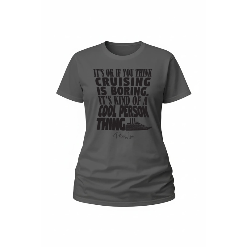It's Ok If You Think Cruising - Classic Tee White