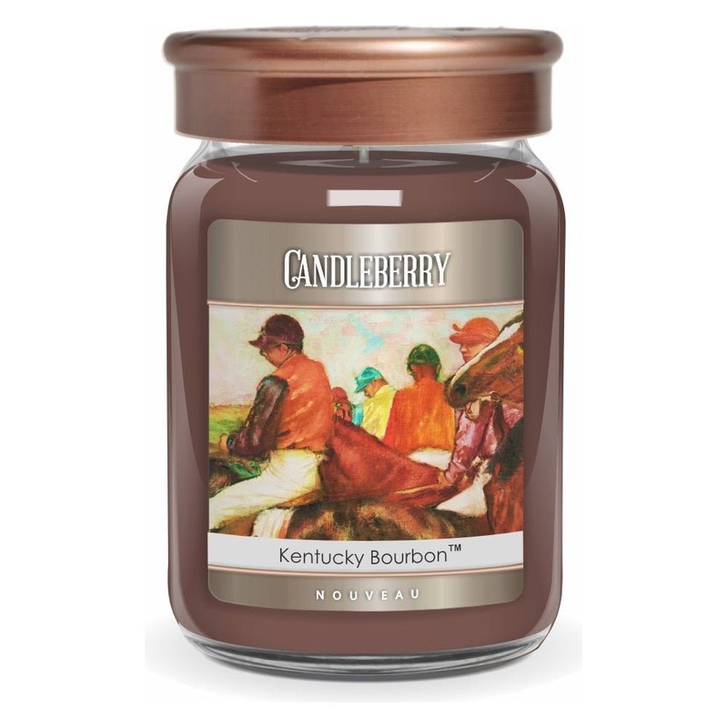 The Candleberry Co. NOUVEAU - Kentucky Bourbon, Large Jar Candle