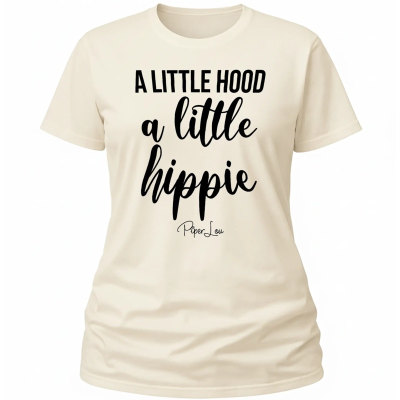 A Little Hood A Little Hippie - Classic Tee White