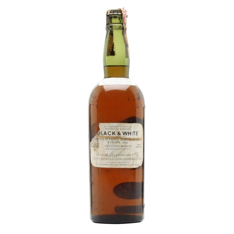 Black & White Bot.1940s Spring Cap Blended Scotch Whisky