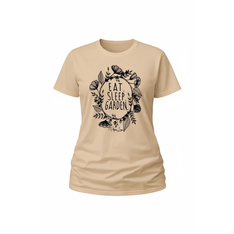 Eat Sleep Garden - Classic Tee White