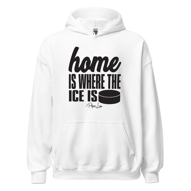 Home Is Where The Ice Is - Graphic Hoodie White