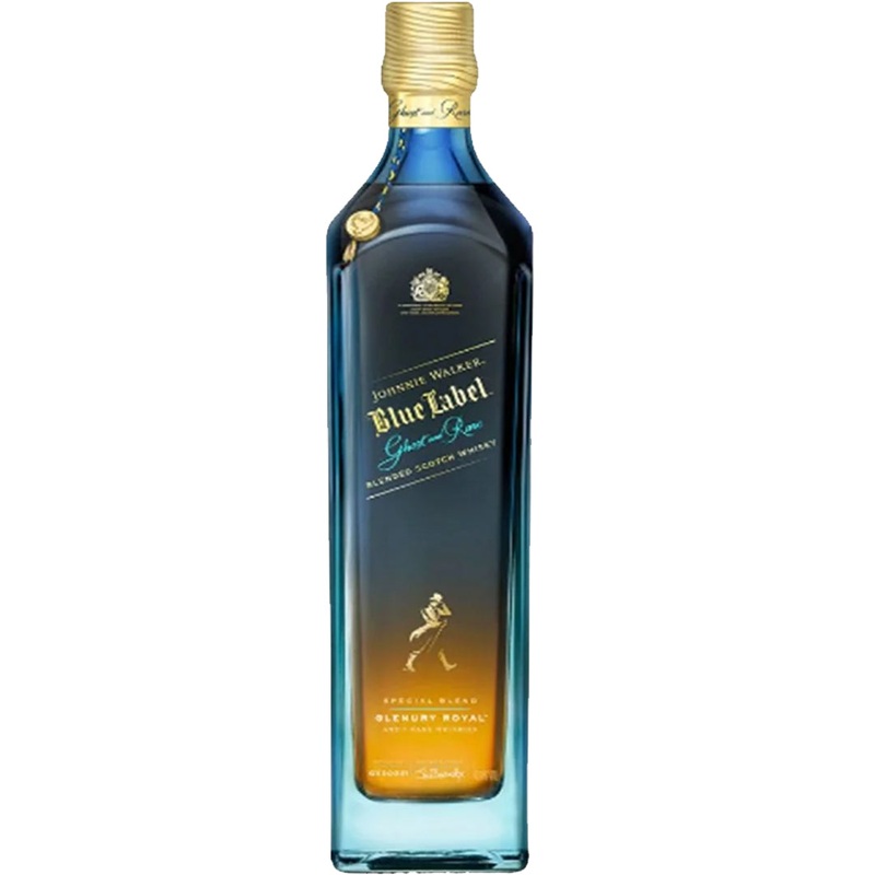 Johnnie Walker Blue Label Ghost and Rare Glenury Royal