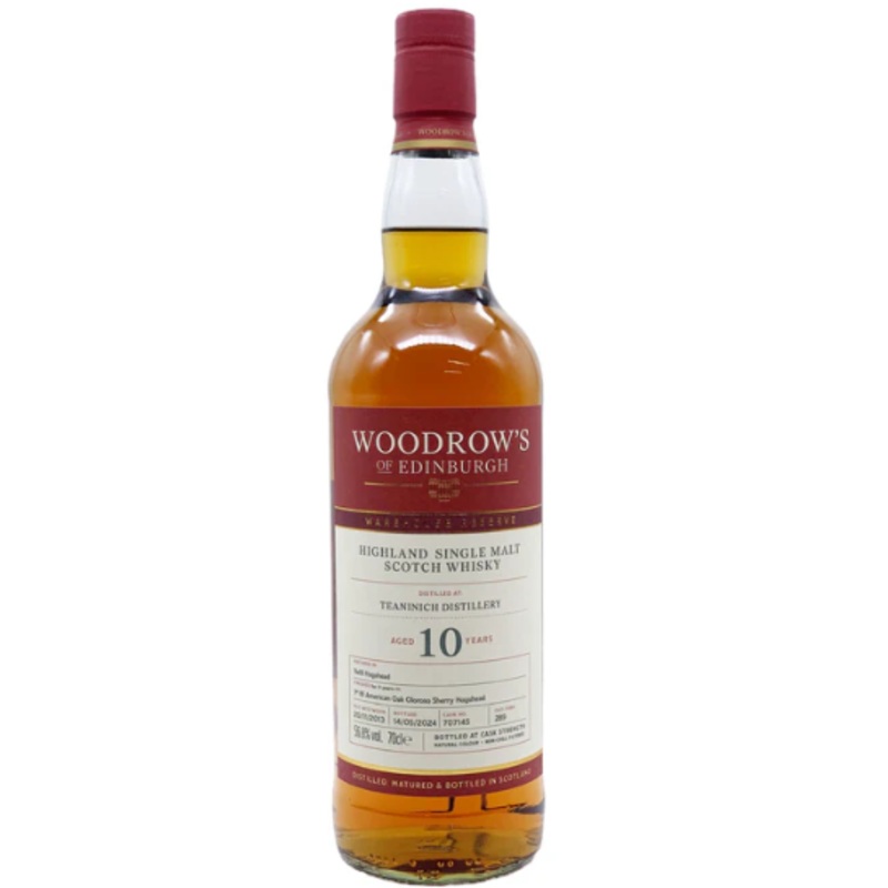 Woodrow's of Edinburgh Teaninich 10 Year Old Single Malt Scotch Whisky | 700ML