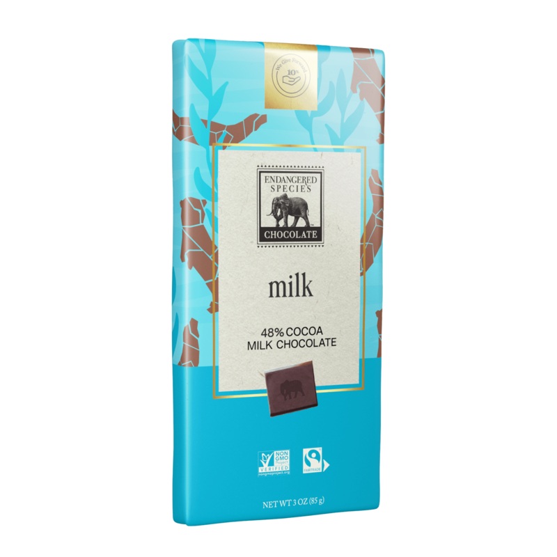 ENDANGERED SPECIES 'Sea Otter' 48% Milk Chocolate Bar