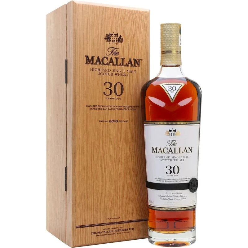 The Macallan Sherry Oak 30 Year Single Malt Scotch Whiskey 750ml