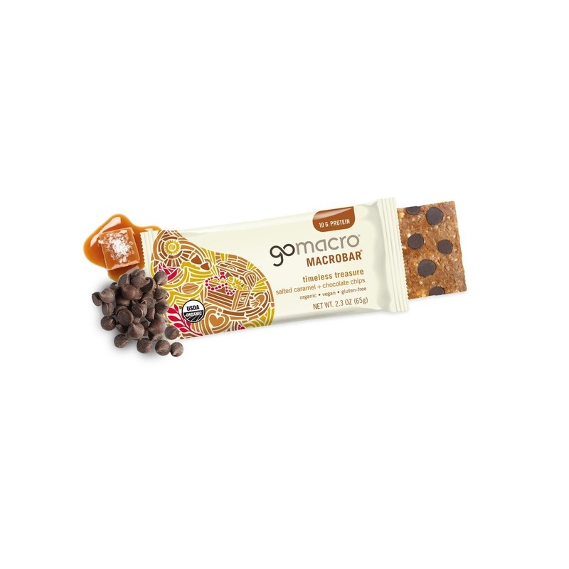 GOMACRO Salted Caramel Chocolate Chip Protein Bar