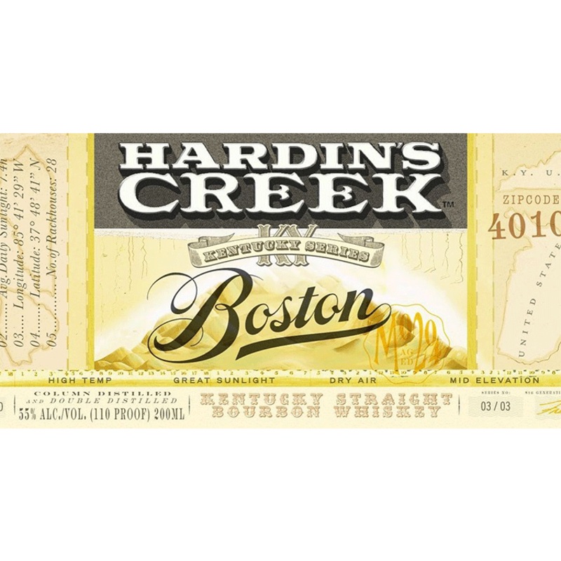 James B. Beam Hardins Creek Boston Kentucky Straight Bourbon