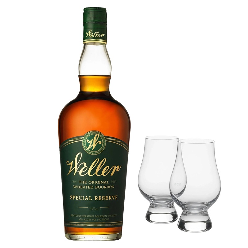 W.L. Weller Special Reserve Bourbon Whiskey with Glencairn Glass Set