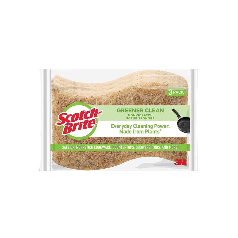 SCOTCH BRITE Greener Clean Non-Scratch Scrub Sponges 3 Pack