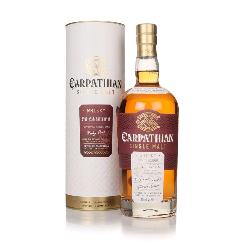 Carpathian Single Malt Ruby Port Cask Finish Spanish & Portuguese Wine Cask Collection Whisky | 700ML