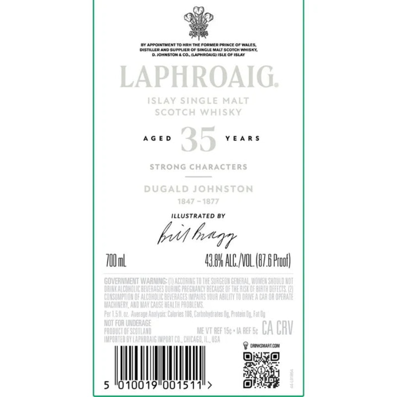 Laphroaig 35 Year Old Strong Characters Dugald Johnston Single Malt Scotch Whisky | 700ML