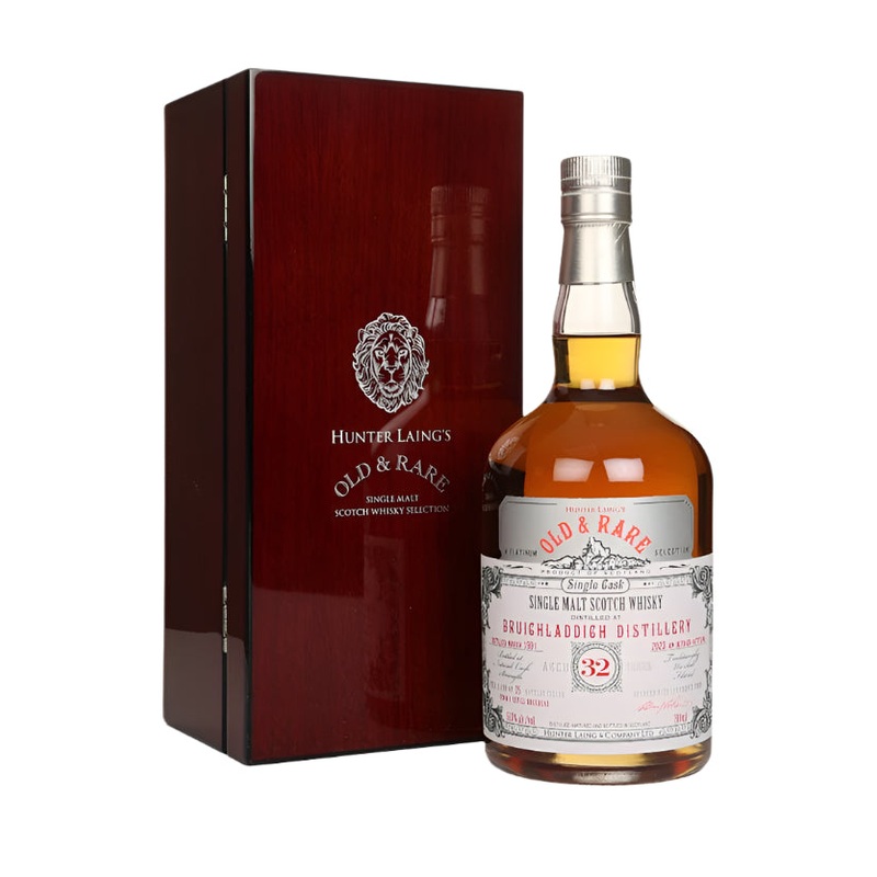 Bruichladdich 32 Year Old 1991 - Old & Rare Platinum (Hunter Laing) Single Malt Scotch Whisky | 700ML