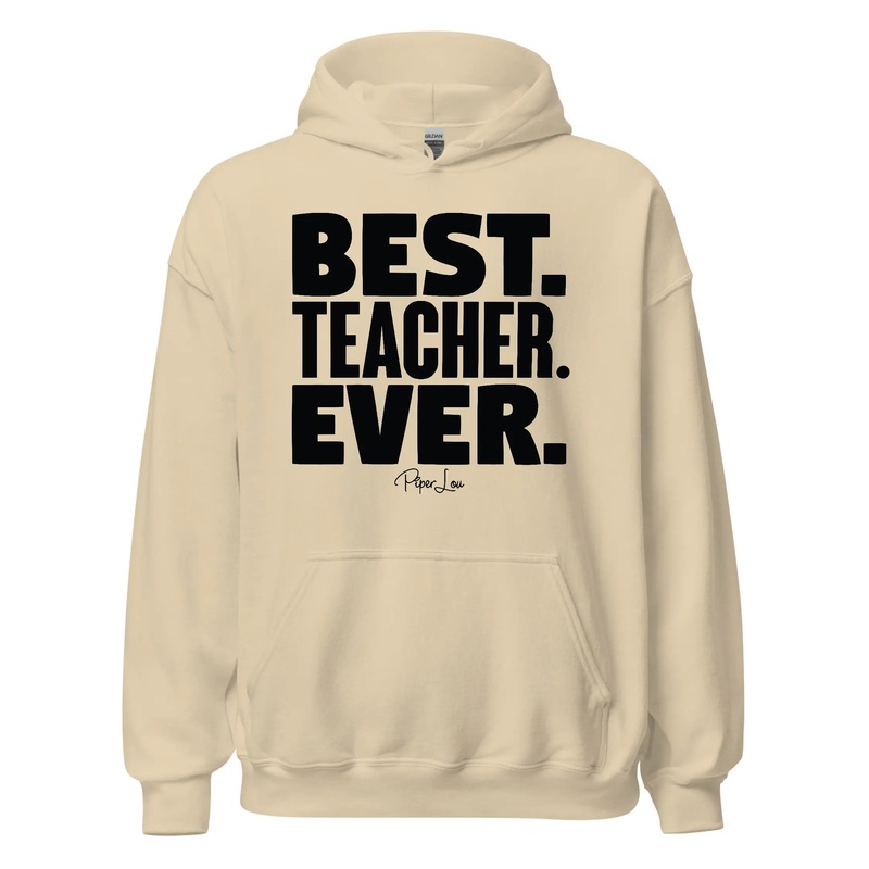 Best Teacher Ever - Graphic Hoodie White