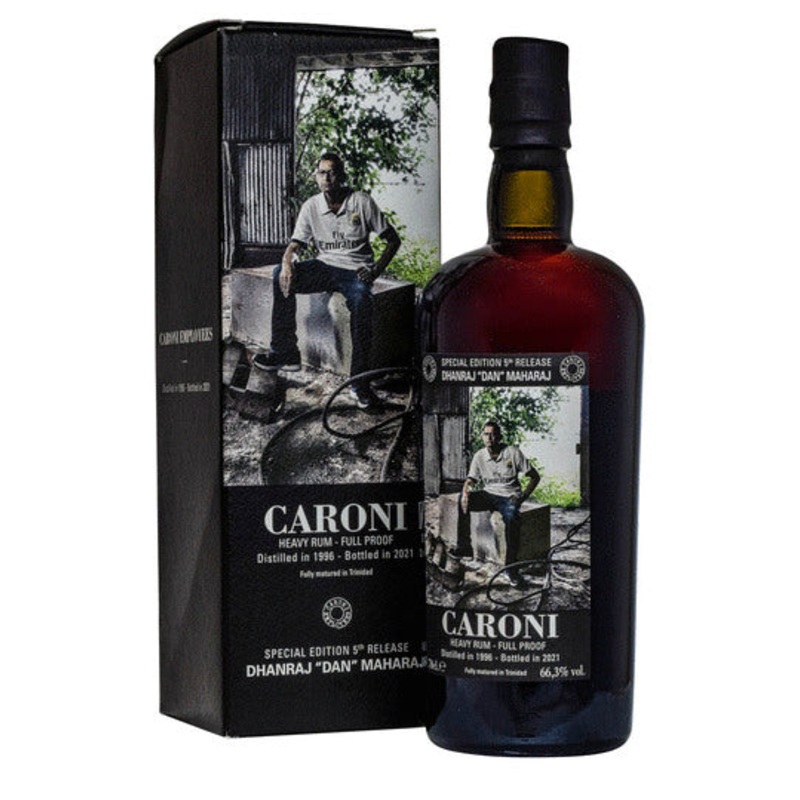 Caroni 1996 Velier Full Proof Heavy Dhanraj Dan Maharaj Rum | 700ML
