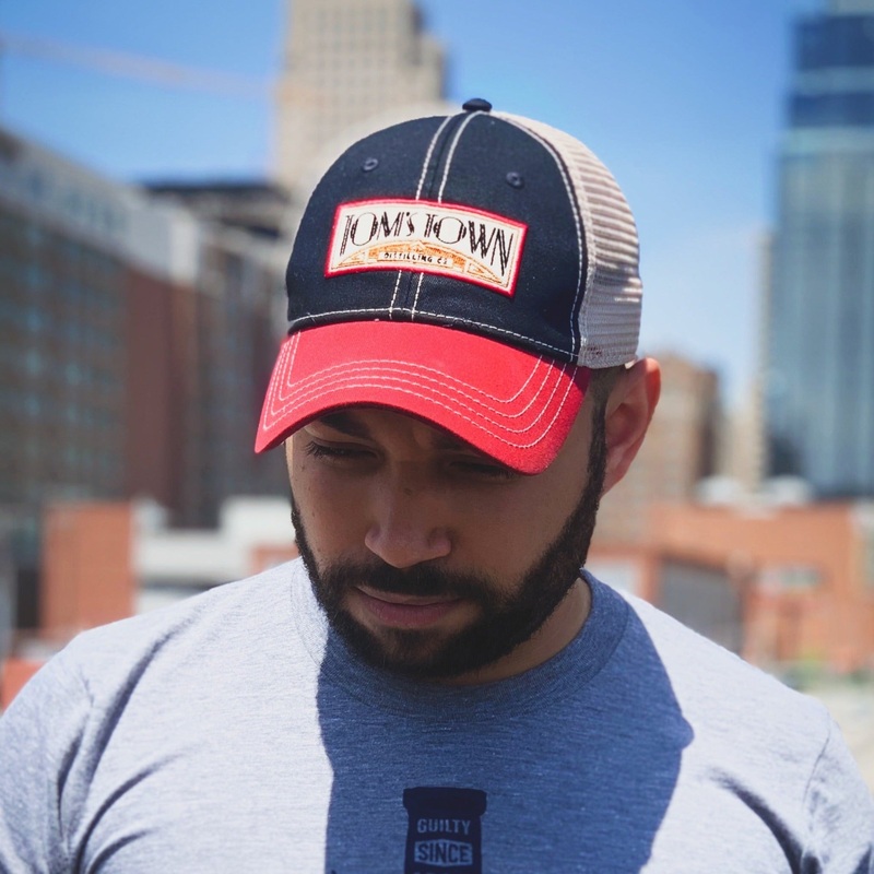 Red/ Navy Mesh Trucker Hat
