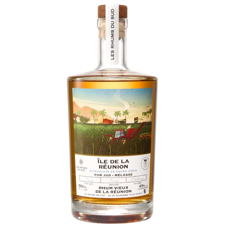 Les Rhums Du Sud Reunion Island Cane Juice And Molasses Rum Blend Guillaume De Roany Collection | 500ML