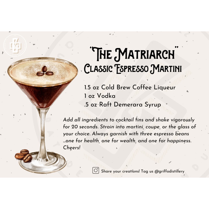 "The Matriarch" Classic Espresso Martini Cocktail Kit