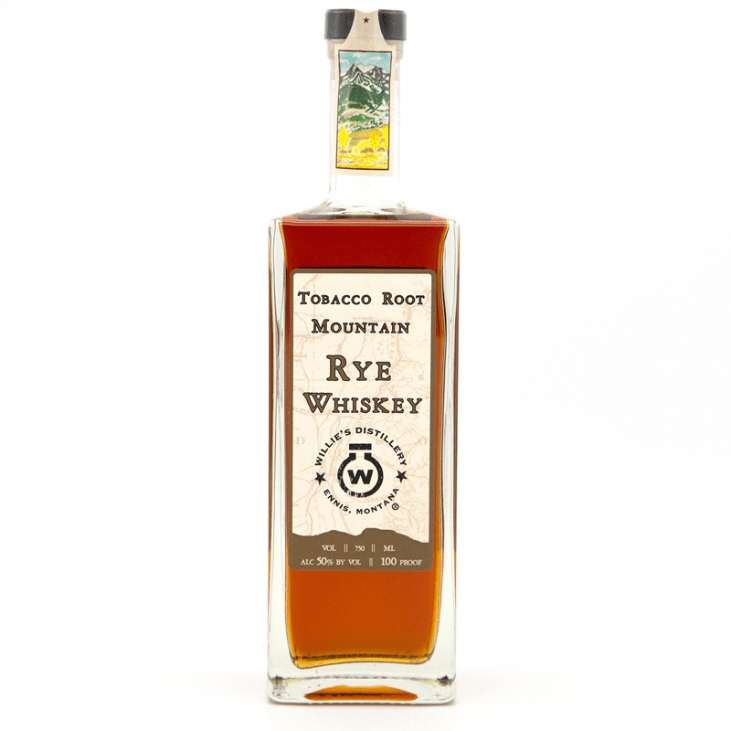 Willie's Distillery Tobacco Root Mountain Rye Whiskey 750ml
