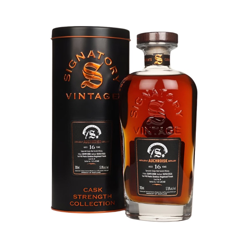 Auchroisk 16 Year Old 2008 Cask #6 - Cask Strength Collection (Signatory) Single Malt Scotch Whisky | 700ML