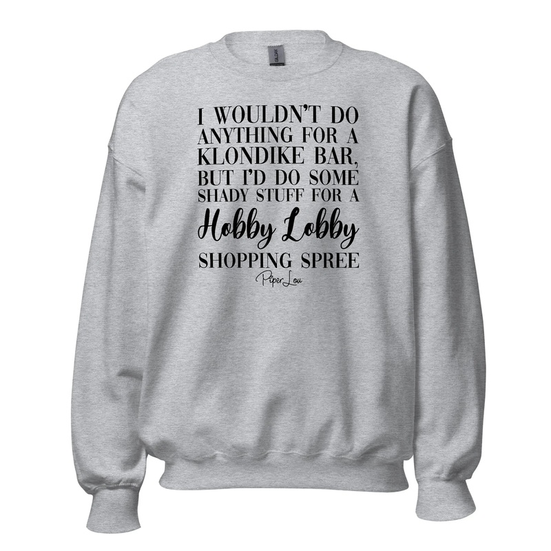 Hobby Lobby Shopping Spree - Crewneck Sweatshirt White
