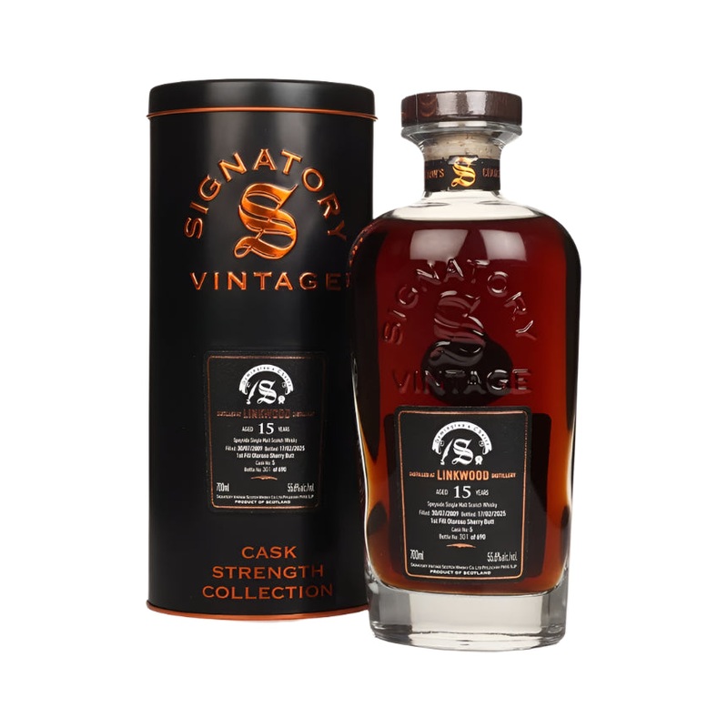 Linkwood 15 Year Old 2009 Cask #5 - Cask Strength Collection (Signatory) Single Malt Scotch Whisky | 700ML