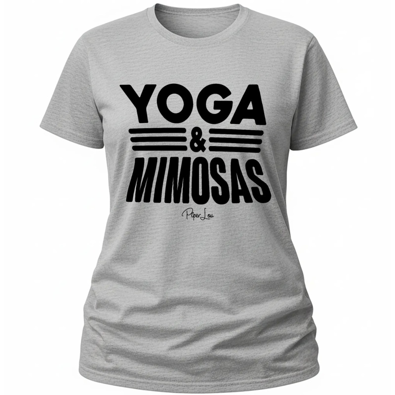 Yoga and Mimosas - Classic Tee White