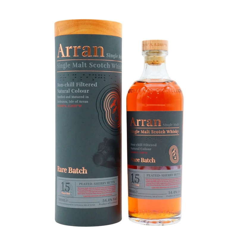 Arran Rare Batch Peated Oloroso Sherry Butts Whisky 15 Year Old Single Malt Scotch Whisky | 700ML