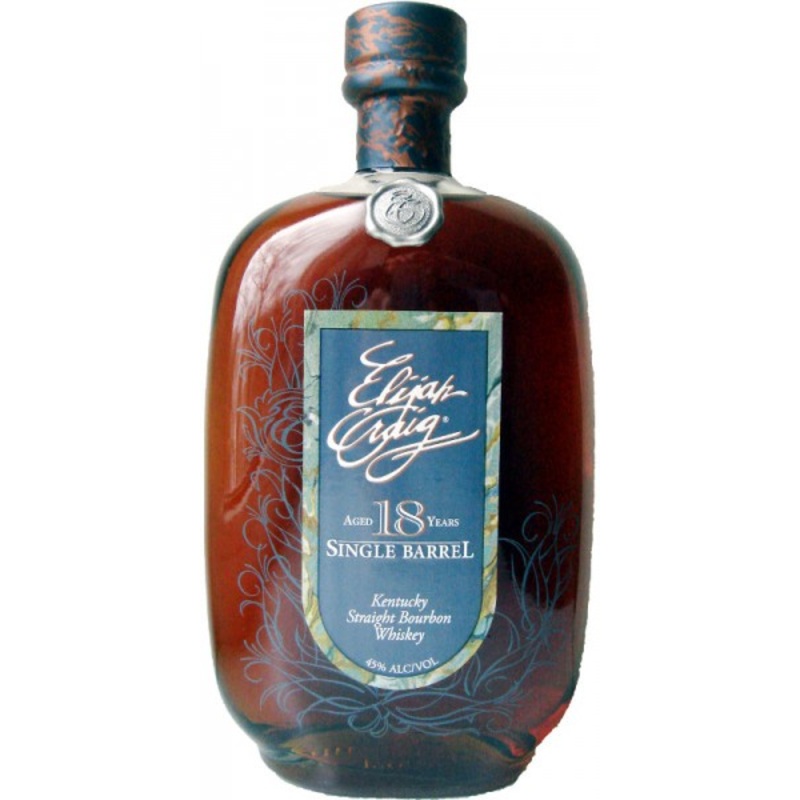 Elijah Craig 18 Year Old 1991 Kentucky Straight Bourbon Whiskey