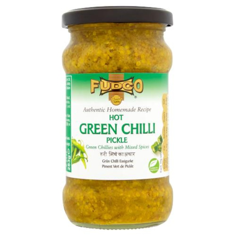 Fudco Green Chilli Pickle (hot) - 283g