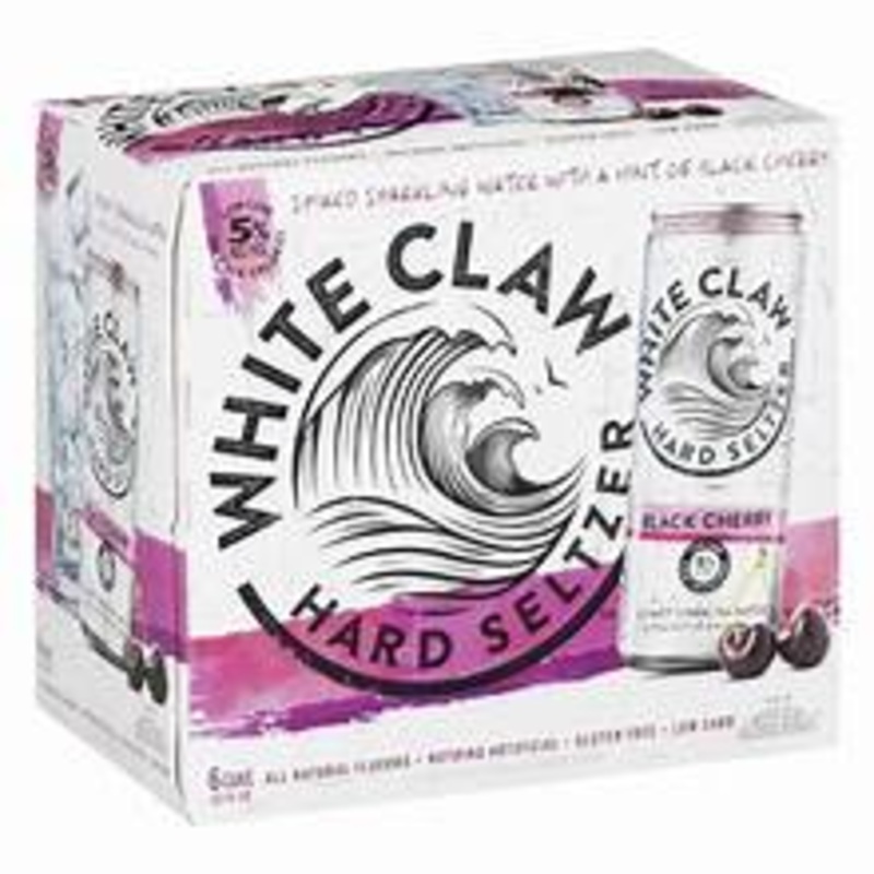 White Claw Hard Seltzer Black Cherry 12oz 6 Pack Can