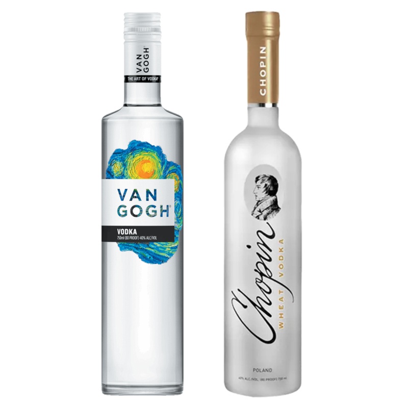 Van Gogh Vodka & Chopin Wheat Vodka Bundle